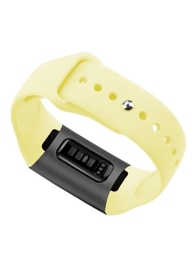 BGM Replacement Silicone Strap For Fitbit Charge 3 Yellow - Image 3