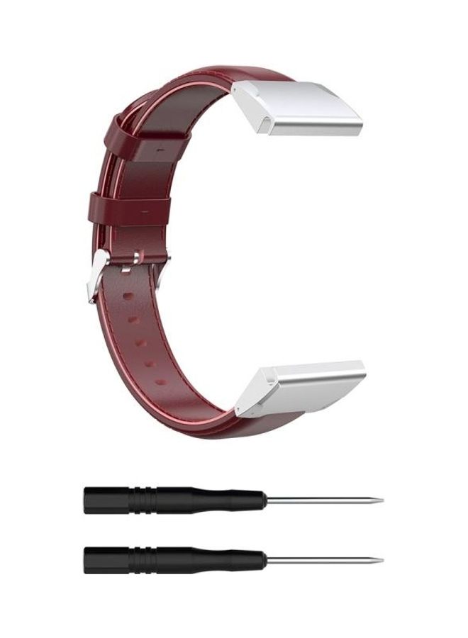 BGM Replacement Strap For Garmin Fenix 6 Brown - Image 2