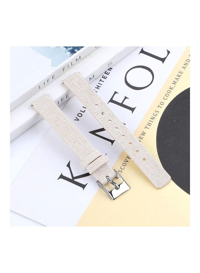 BGM Stainless Steel Canvas Strap For Samsung Galaxy Fit Pink - Image 4