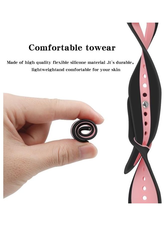 بي جي إم سوار بديل من السيليكون لساعات فيتبيت فيرسا 2/ فيتبيت فيرسا/ فيتبيت فيرسا لايت. أسود - Image 4