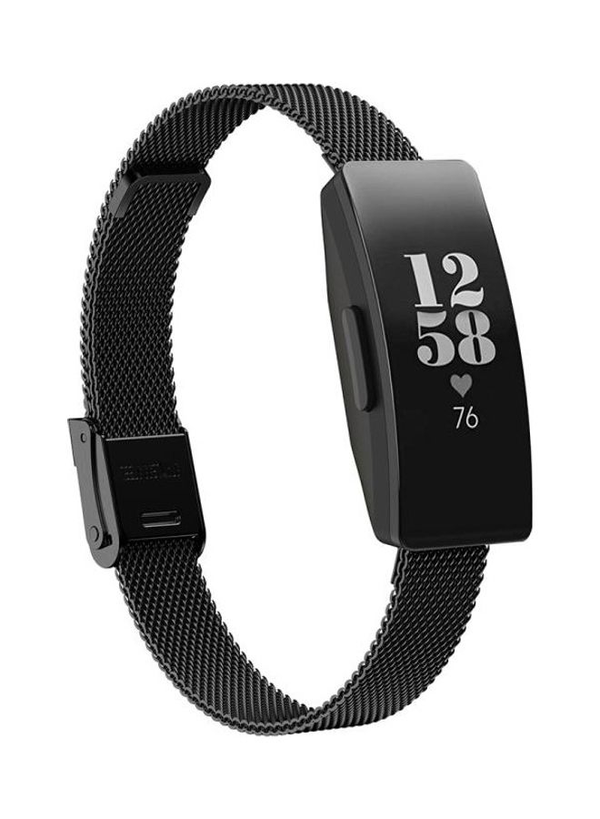 بي جي إم سوار ميلانيز بديل لساعة فيتبيت إيس 3/إنسباير 2 أسود - Image 3