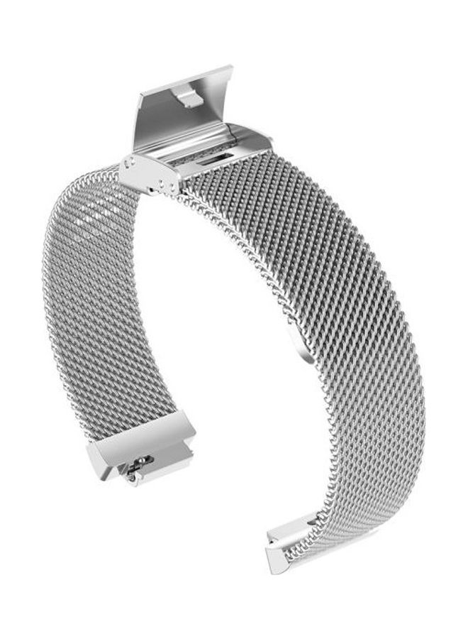 BGM Stainless Steel Metal Mesh Wrist Strap Watch Band For Fitbit Inspire/Inspire HR/Ace 2 Silver - Image 5