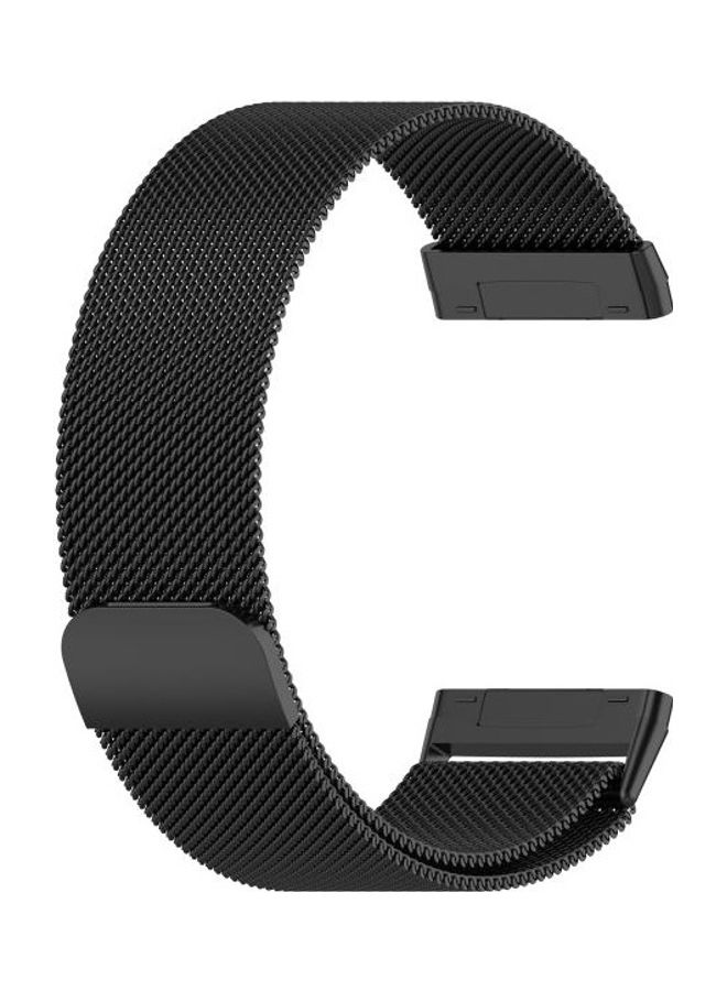 BGM Magnetic Milano Replacement Strap For Fitbit Versa 3 Black - Image 3