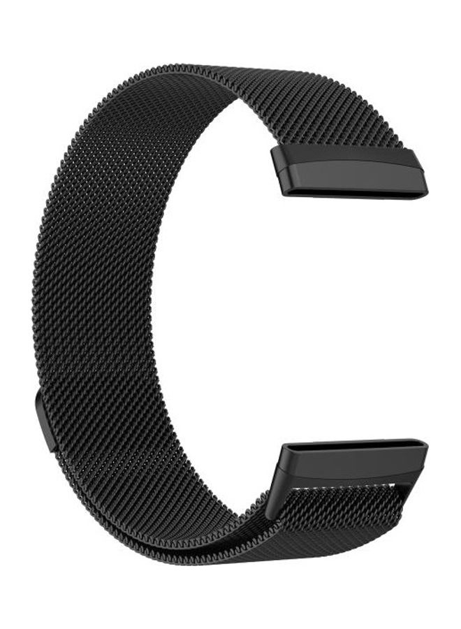 BGM Magnetic Milano Replacement Strap For Fitbit Versa 3 Black - Image 4