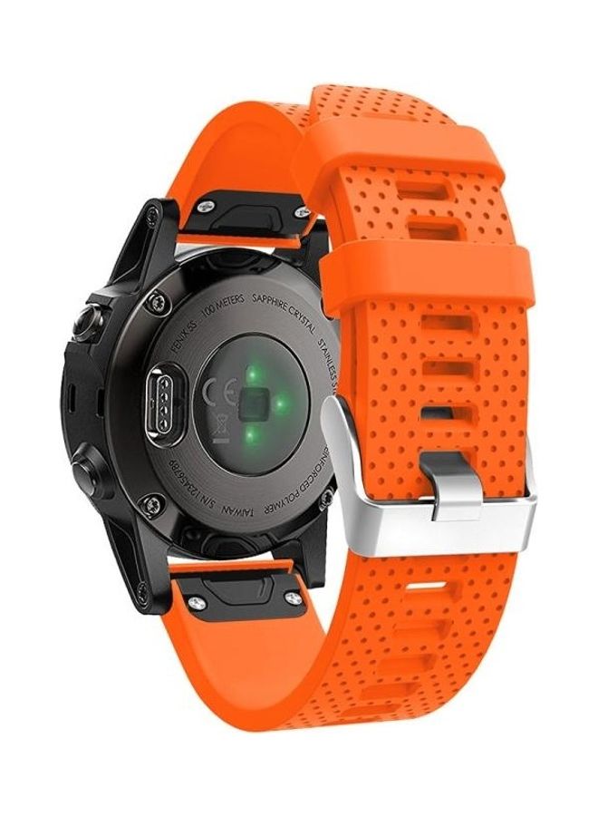 BGM Replacement Band For Garmin Fenix 5S Orange