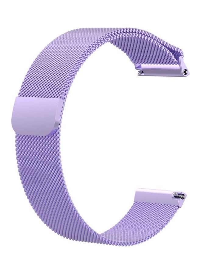 BGM - Replacement Wrist Strap Watchband For Fitbit Versa Milanese Purple - Image 1