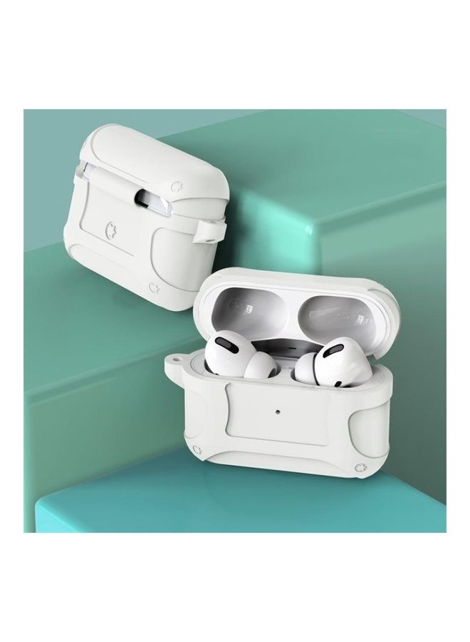 بي جي إم مجموعة أغطية حماية مضادة للماء لسماعات أبل آيربودز برو مكونة من قطعتين أبيض - Image 2