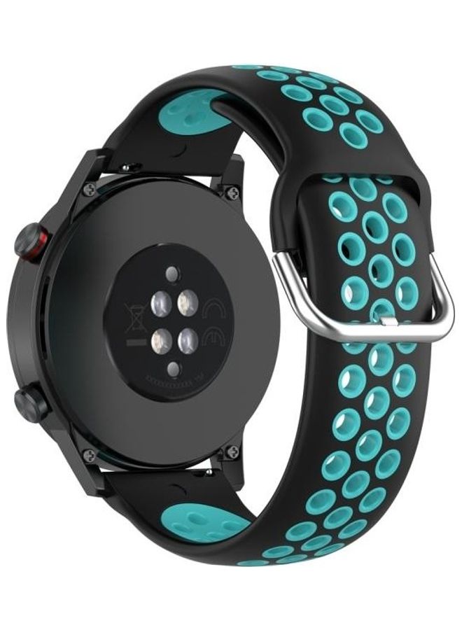 BGM Clasp Replacement Band For Huawei Honor Magic Watch 2 46mm Black/Mint Green - Image 2