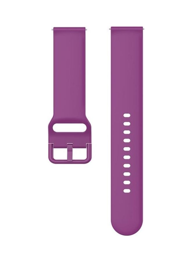 BGM 23mm Silicone Wrist Strap Watch Band For Fitbit Versa 2 / Lite / Blaze Purple - Image 2
