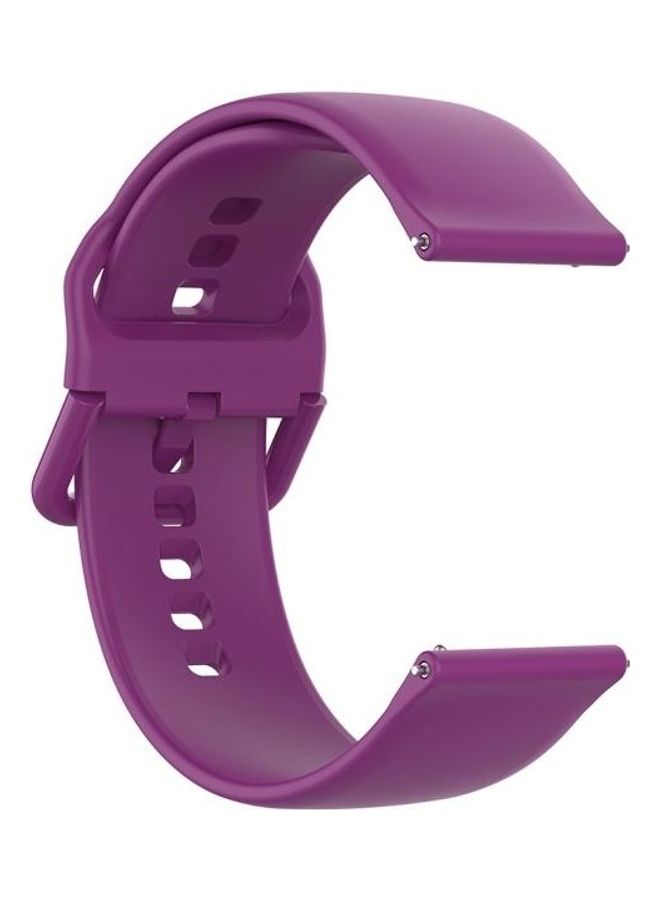 BGM 23mm Silicone Wrist Strap Watch Band For Fitbit Versa 2 / Lite / Blaze Purple - Image 3