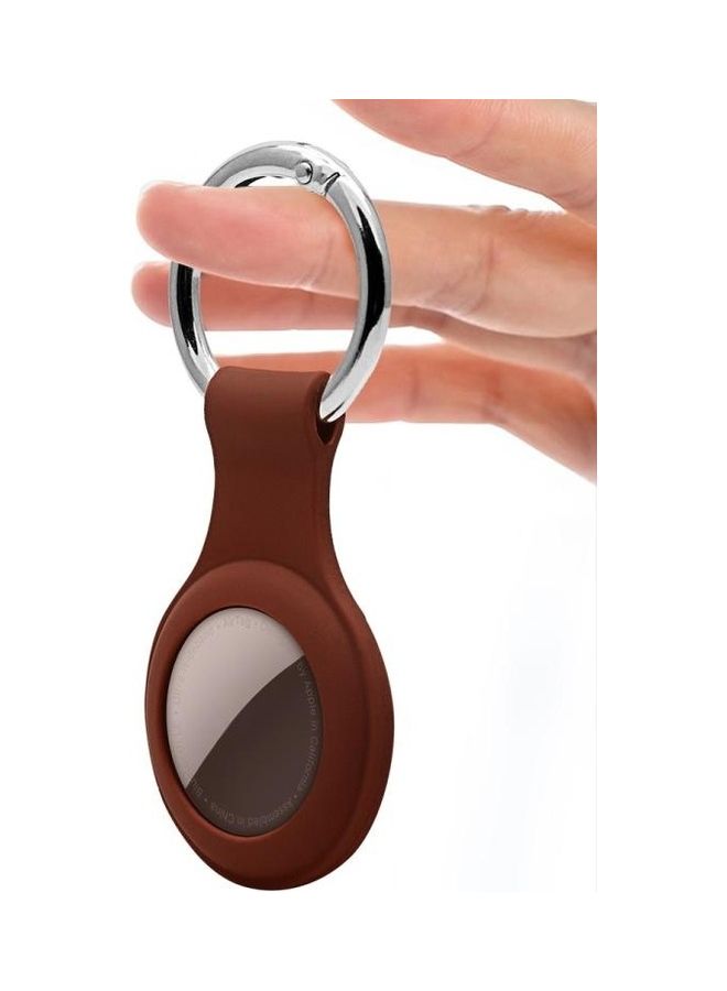 BGM Silicone Case with Keychain Ring for Apple AirTag Green  - Image 4