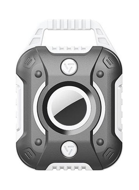 King Kong Series TPU Protective Cover Case For Apple AirTag White/Grey