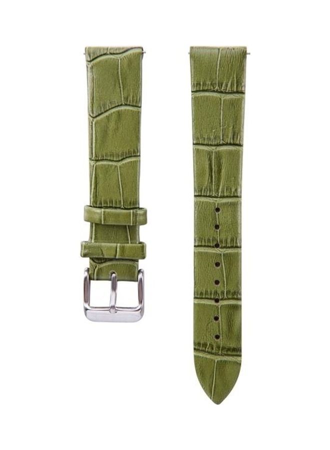 BGM Replacement Bamboo Leather Strap For Huawei B5 Green - Image 1