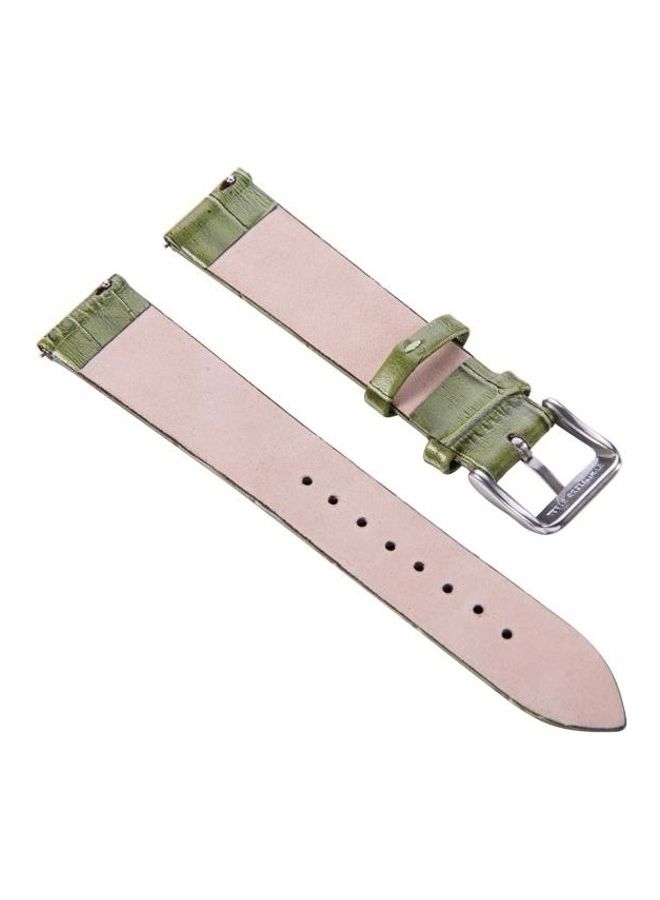 BGM Replacement Bamboo Leather Strap For Huawei B5 Green - Image 2