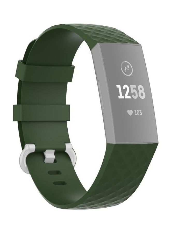 BGM Replacement Band For Fitbit Charge 4/Charge 3/Charge 3 SE 18mm Olive Green - Image 1