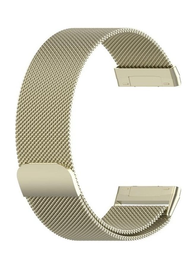 BGM Replacement Band For Fitbit Versa 3/Magnetic Milano Official Gold - Image 3