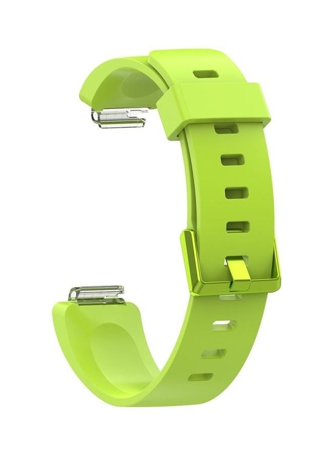 BGM Glossy Surface Silicone Replacement Band For Fitbit Inspire/Inspire HR Lime Green - Image 1