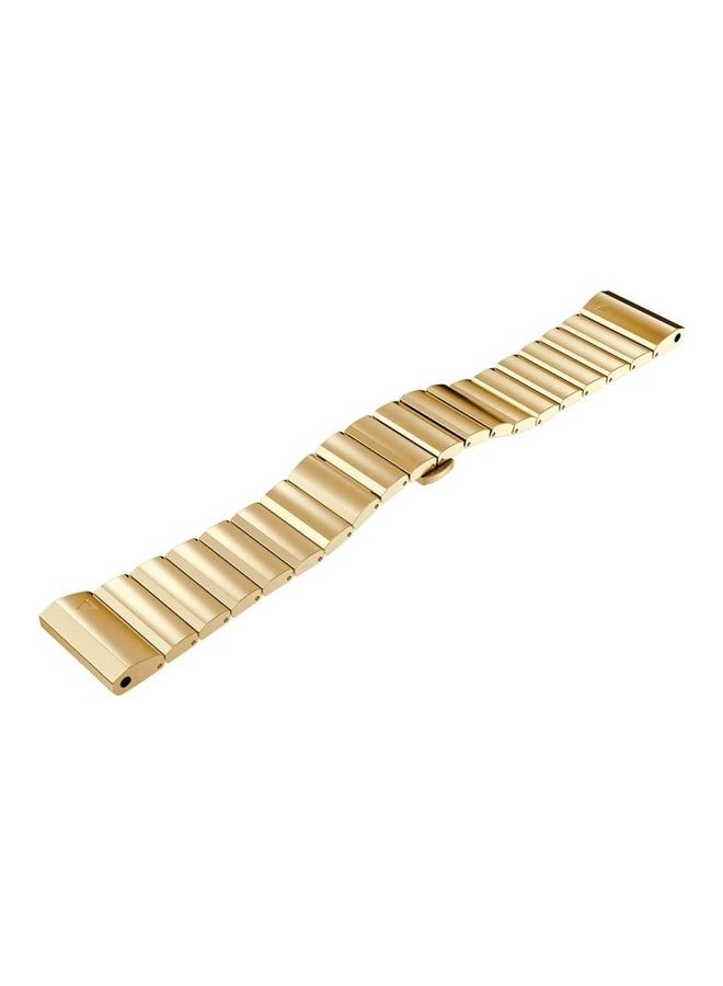 BGM - Replacement Milanese Strap With 2-Piece Tool For Garmin Fenix 6X 26mm Gold - Image 1