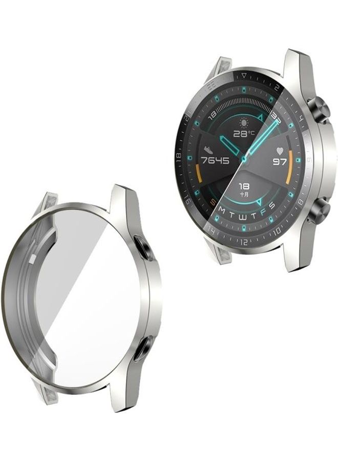 BGM TPU All Inclusive Watch Case For Huawei Watch GT2 46mm Silver - Image 5