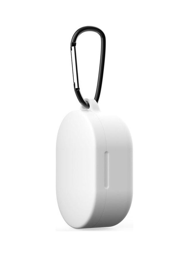 بي جي إم علبة حماية واقية من السيليكون مزودة بخطاف لسماعات شاومي ريدمي آيردوتس/ آيردوتس يوث أبيض - Image 1