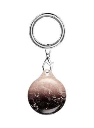 TPU Marble Pattern Shockproof Protective Cover Case with Keychain Hook Loop For Apple AirTag Multicolour - v1631104206/N50686584A_1