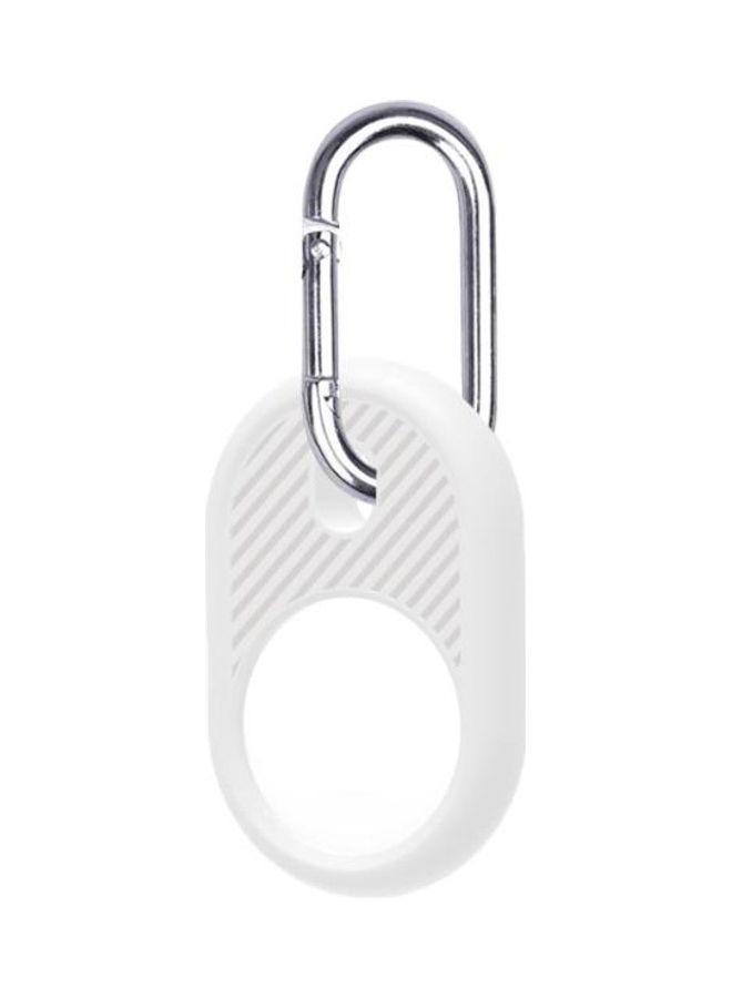BGM Silicone Shockproof Protective Sleeve For Apple AirTag White/Silver  - Image 3