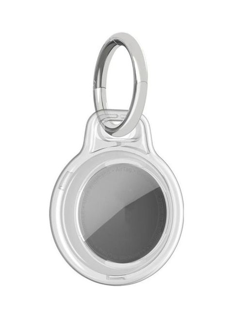 IMD Workmanship PC Shockproof Protective Case Cover With Keychain Hook Loop For Apple AirTag Clear