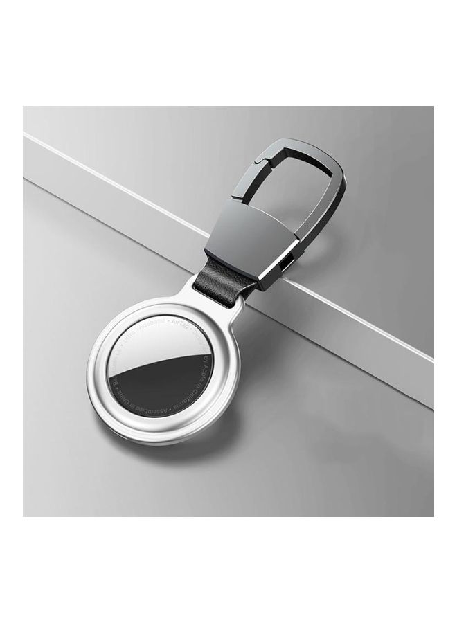 BGM - Aluminum Alloy Shockproof Protective Case For Apple AirTag Silver - Image 1