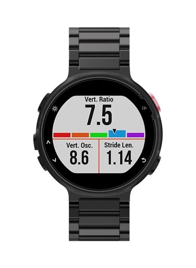 BGM Universal Three Steel Strips Wrist Strap For Garmin Forerunner 220/230/235/630/620/735 Black  - Image 2