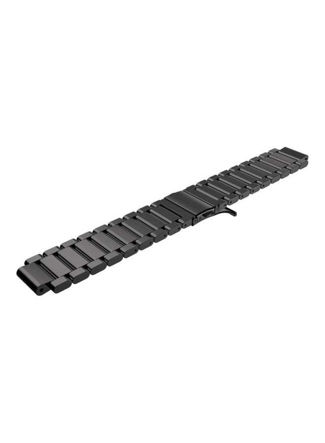 BGM Universal Three Steel Strips Wrist Strap For Garmin Forerunner 220/230/235/630/620/735 Black  - Image 4