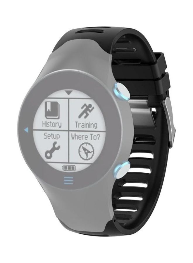 BGM Silicone Wrist Strap For Garmin Forerunner 610 Black - Image 1