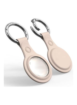 Anti-Scratch Frosted TPU Shockproof Protective Cover Soft Case with Keychain Ring Loop For Apple AirTag Gold - v1631104377/N50685981A_1