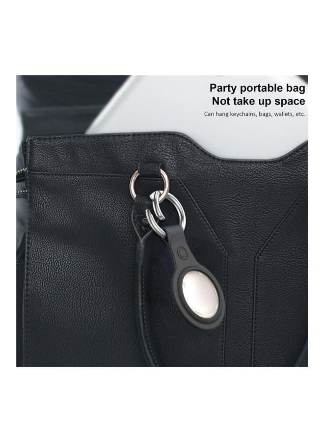 BGM - Anti-Scratch Frosted TPU Shockproof Protective Cover Soft Case with Keychain Ring Loop For Apple AirTag Gold - Image 1