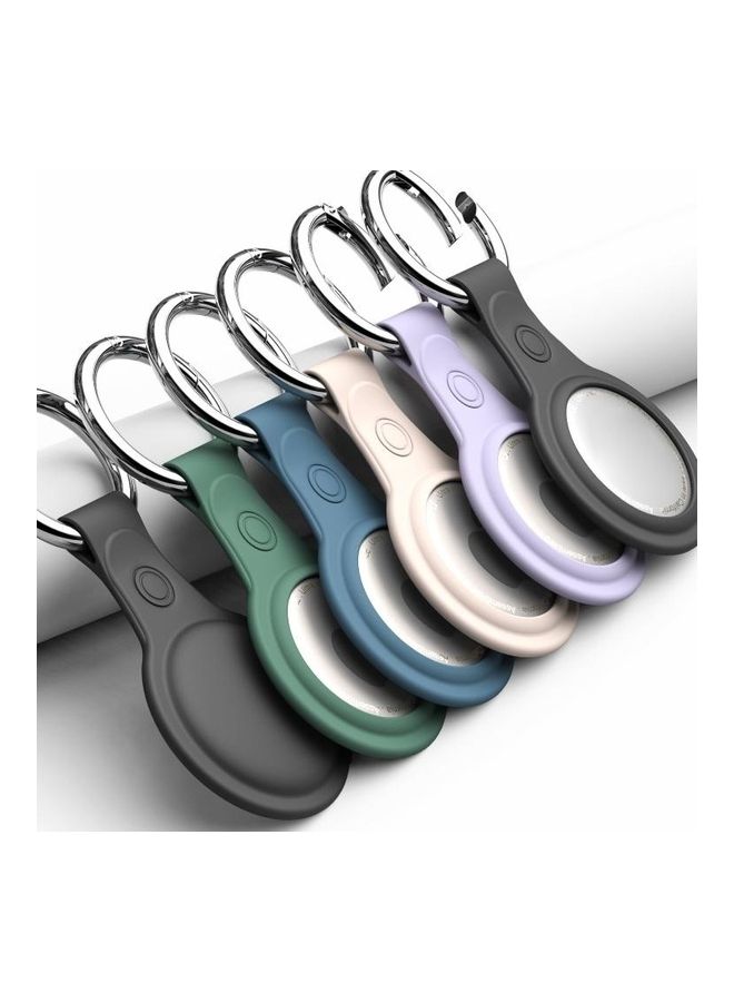 BGM - Anti-Scratch Frosted TPU Shockproof Protective Cover Soft Case with Keychain Ring Loop For Apple AirTag Gold - Image 1