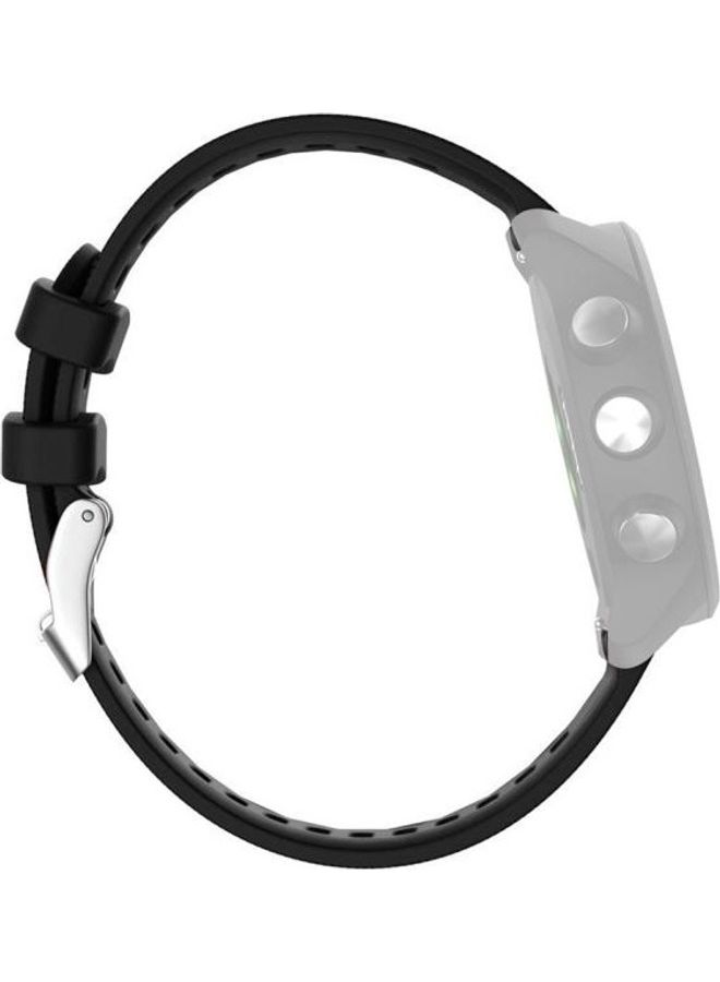 BGM Silicone Wrist Strap For Garmin Forerunner 245 Black - Image 5