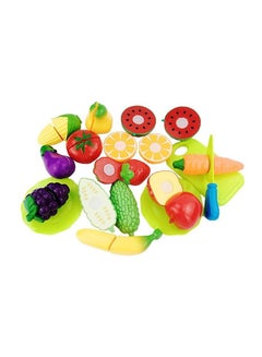 Beauenty 16- Piece Classic Cutting Vegetables And Fruit Kitchen Toy Set For Kids, 3+ Years 10x4.5x4.5cm  - Image 1