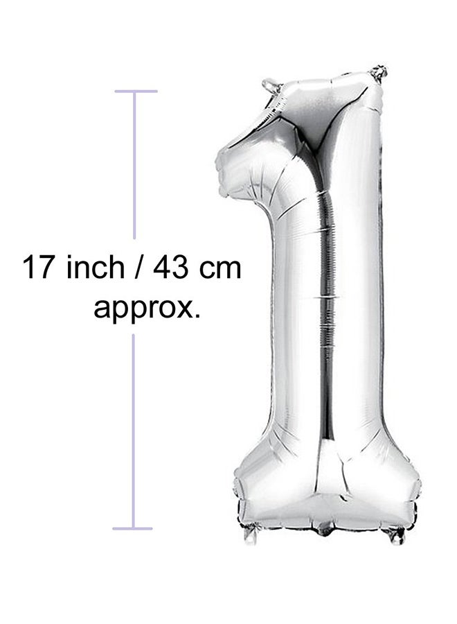 Northstar balloons Foil Number 1 Balloon 16inch - Image 4