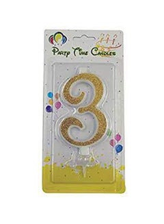 Numeric 3 Birthday Candle