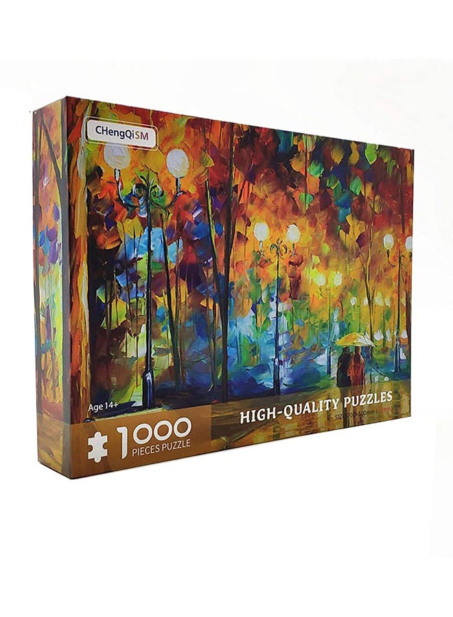 QiaoKai 1000-Piece Landscape Jigsaw Fun Puzzle Stress Relief Early Education Development Toy Set 50X75 cm  - Image 1