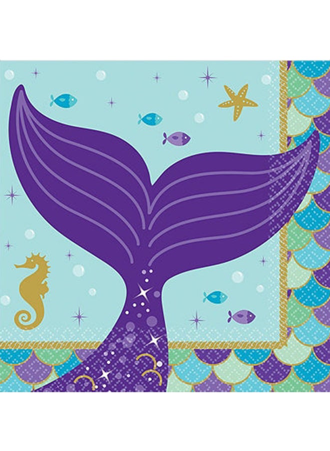 أمسكان طقم أطباق دائرية من مجموعة ميرميد ويشز مكون من 8 قطع 9بوصة - Image 3