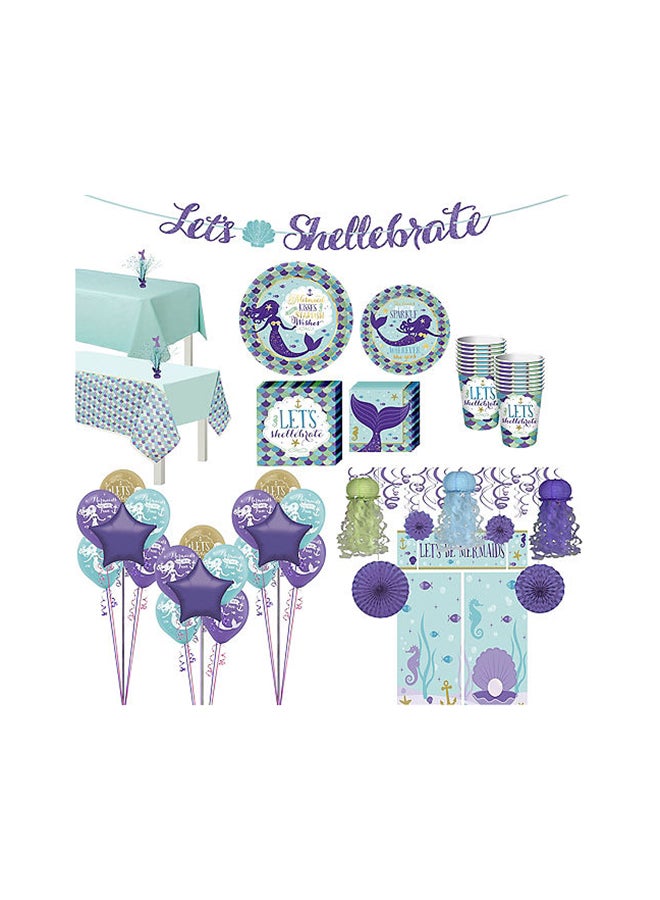 أمسكان طقم أطباق دائرية من مجموعة ميرميد ويشز مكون من 8 قطع 9بوصة - Image 4