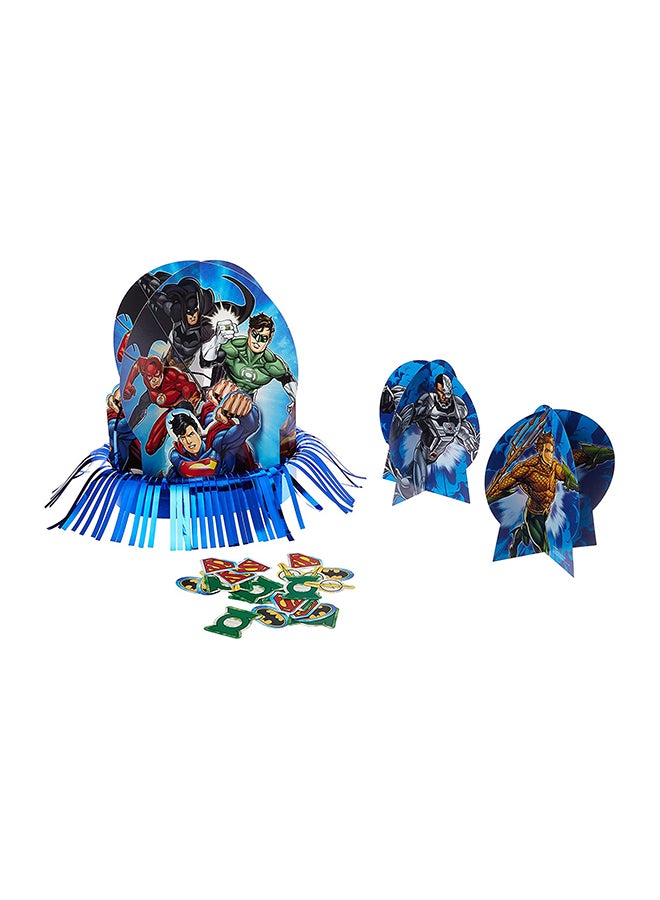 Amscan 23-Piece Justice League Birthday Party Table Decorating Set Birthday Party Supplies - Image 2