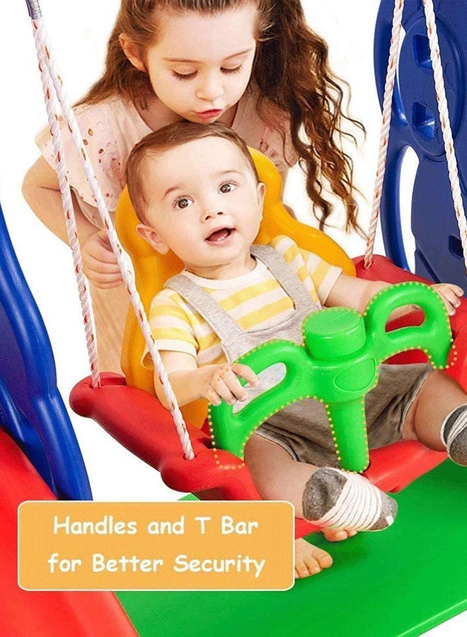 Rainbowtoy - 3-In-1 Swing And Slide With Basketball Set 180x162x126cm - Image 1