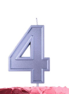 Number-4 Silver Colour With Stick Birthday Candle - v1631105352/N20168065A_3