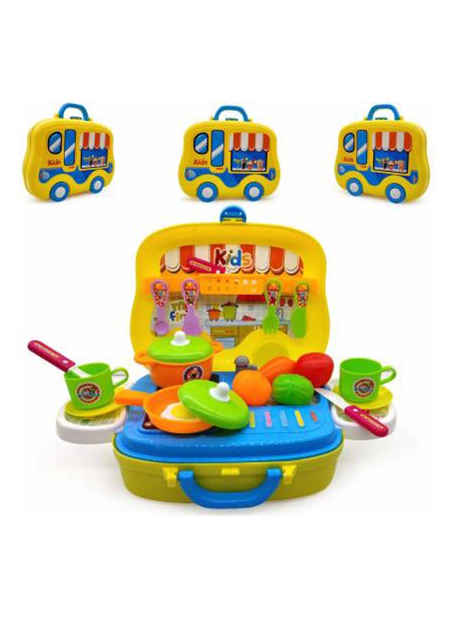 GOOTOY 26-Piece Portable Lightweight Kitchen Cook Roll Suitcase Toy Playset For Kids 28x37.5x25cm  - Image 5