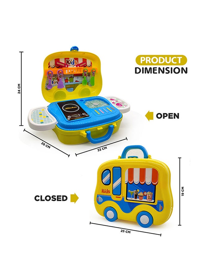 GOOTOY 26-Piece Portable Lightweight Kitchen Cook Roll Suitcase Toy Playset For Kids 28x37.5x25cm  - Image 4