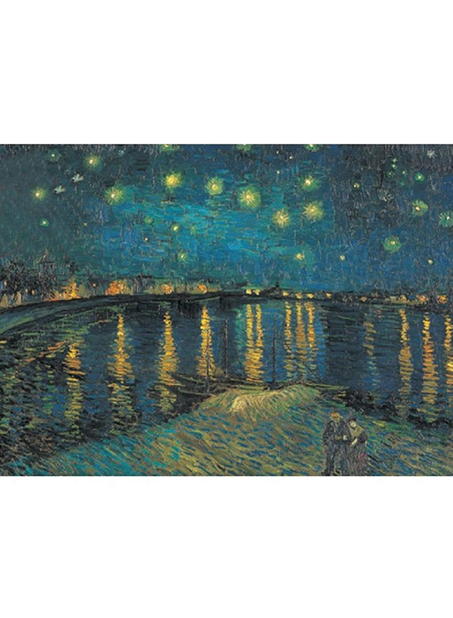 TOMAX 1000-Piece Starry Night Over the Rhone By Vincent van Gogh Jigsaw Puzzle 50 x 75cm  - Image 2