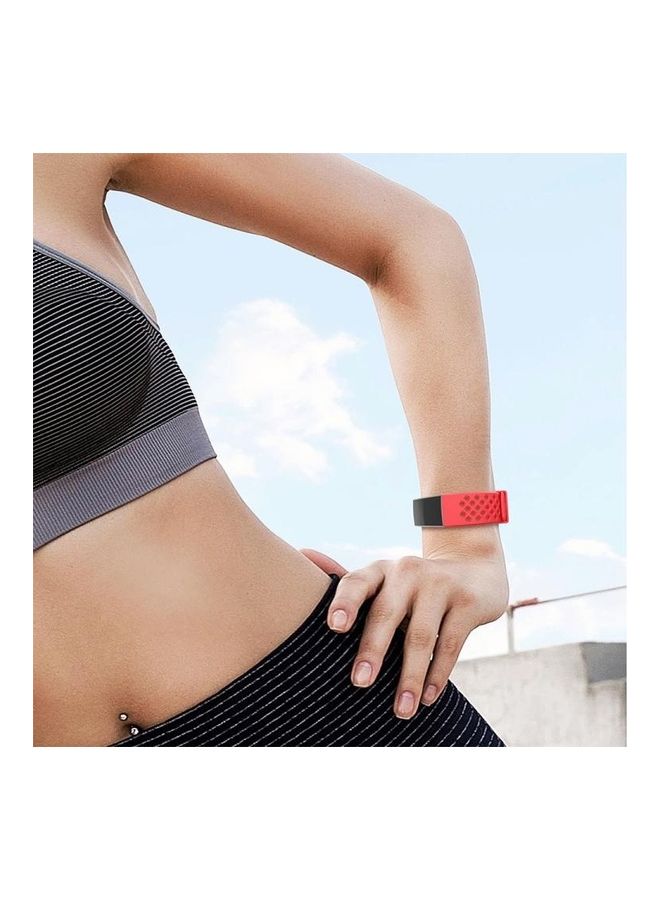 BGM Silicone Replacement Band For Fitbit Charge 3/4 Red - Image 5