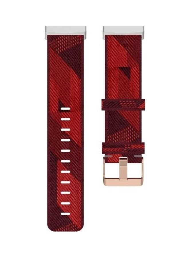 BGM Nylon Replacement Band For Fitbit Versa 3/Sense Red - Image 5