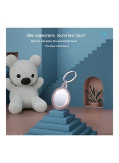 BGM Shockproof Anti-Scratch Cute Bear Case For Apple AirTag Clear/Pink  - Image 4